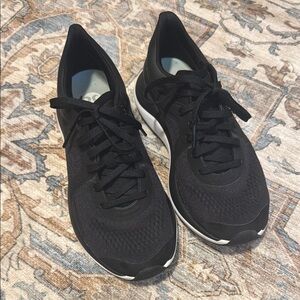 Lululemon Athletica Black Athletic Shoes with Breathable Knit Fabric